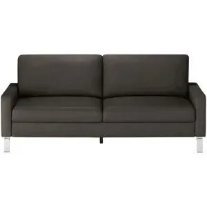 Max Schelling Ledersofa mit Winkelfüßen Maximum ¦ braun ¦ Maße (cm): B: 204 H: