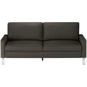 Max Schelling Ledersofa mit Winkelfüßen Maximum ¦ braun ¦ Maße (cm): B: 184 H: