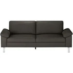 Max Schelling Ledersofa mit Winkelfüßen Maximum ¦ braun ¦ Maße (cm): B: 184 H: