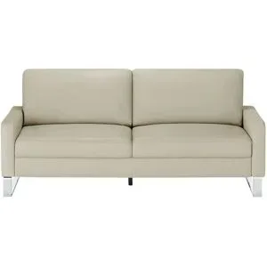Max Schelling Ledersofa mit Kufengestell Maximum ¦ creme ¦ Maße (cm): B: 164 H: