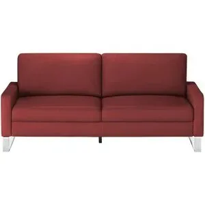 Max Schelling Ledersofa mit Kufengestell Maximum ¦ rot ¦ Maße (cm): B: 164 H: 86
