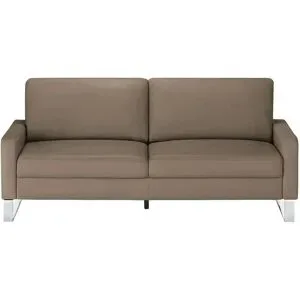 Max Schelling Ledersofa mit Kufengestell Maximum ¦ braun ¦ Maße (cm): B: 164 H: