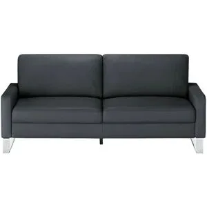 Max Schelling Ledersofa mit Kufengestell Maximum ¦ blau ¦ Maße (cm): B: 164 H: