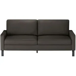 Max Schelling Ledersofa mit Winkelfüßen Maximum ¦ braun ¦ Maße (cm): B: 164 H: