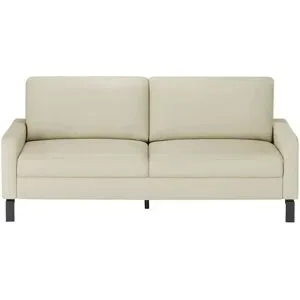 Max Schelling Ledersofa mit Winkelfüßen Maximum ¦ beige ¦ Maße (cm): B: 164 H: