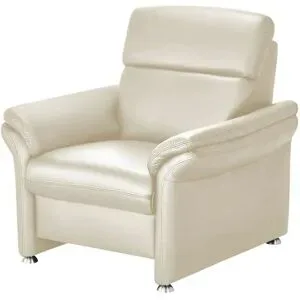 meinSofa Ledersessel Leder Manon ¦ beige ¦ Maße (cm): B: 98 T: 92.0