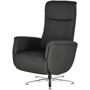 meinSofa Relaxsessel aus Leder Franzi-L ¦ schwarz ¦ Maße (cm): B: 71 H: 112 T: