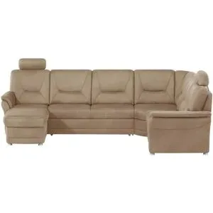 meinSofa Wohnlandschaft aus Mikrofaser Edda ¦ beige ¦ Maße (cm): B: 310 H: 96 T: