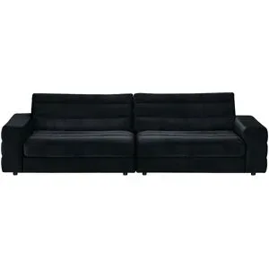 Höffner Big Sofa  Scarlatti ¦ schwarz ¦ Maße (cm): B: 296 H: 83 T: 125.0