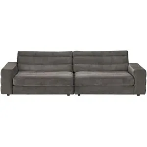 Höffner Big Sofa  Scarlatti ¦ grau ¦ Maße (cm): B: 296 H: 83 T: 125.0