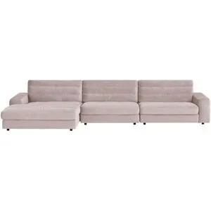 Höffner Ecksofa Samt  Scarlatti ¦ rosa/pink ¦ Maße (cm): B: 416 H: 83 T: 205.0