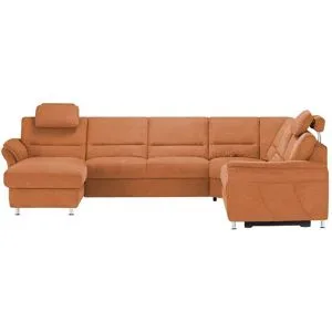 meinSofa Wohnlandschaft  Donald ¦ orange ¦ Maße (cm): B: 330 H: 89 T: 262.0