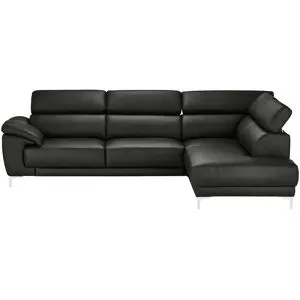Max Schelling Ecksofa  Vita ¦ schwarz ¦ Maße (cm): B: 293 T: 209.0