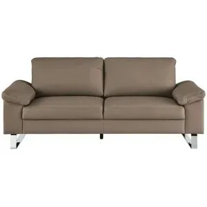 Max Schelling Ledersofa mit Kufengestell Maximum ¦ braun ¦ Maße (cm): B: 204 H: