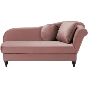 Höffner Recamiere  Nadja ¦ rosa/pink ¦ Maße (cm): B: 190 H: 92 T: 85.0
