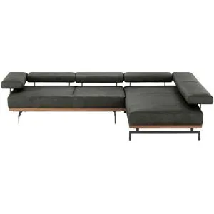 JOOP! Ecksofa Leder  24/7 8106 ¦ schwarz ¦ Maße (cm): B: 237 H: 85 T: 295.0