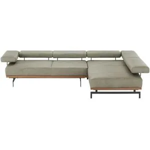 JOOP! Ecksofa Leder  24/7 8106 ¦ grau ¦ Maße (cm): B: 295 H: 85 T: 237.0