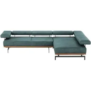 JOOP! Ecksofa Leder  24/7 8106 ¦ türkis/petrol ¦ Maße (cm): B: 237 H: 85 T: