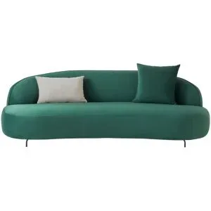 Soho Sofa  3-sitzig  Ariane ¦ grün ¦ Maße (cm): B: 224 H: 80 T: 106.0