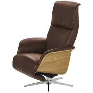 Nils Olsen Relaxsessel Leder / Kunstleder Frederik ¦ braun ¦ Maße (cm): B: 78 H: