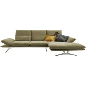 Koinor Ecksofa aus Flachgewebe Francis ¦ grün ¦ Maße (cm): B: 314 H: 93 T: 159.0
