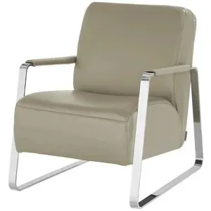 W.SCHILLIG Sessel aus Leder 17350 Quadroo ¦ beige ¦ Maße (cm): B: 65 H: 82 T: