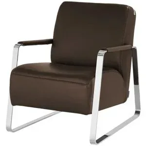 W.SCHILLIG Sessel aus Leder 17350 Quadroo ¦ braun ¦ Maße (cm): B: 65 H: 82 T: