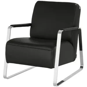 W.SCHILLIG Sessel aus Leder 17350 Quadroo ¦ schwarz ¦ Maße (cm): B: 65 H: 82 T: