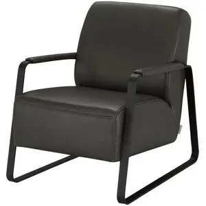 W.SCHILLIG Leder Sessel  17350 Quadroo ¦ grau ¦ Maße (cm): B: 65 H: 82 T: 82.0