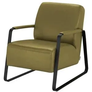 W.SCHILLIG Leder Sessel  17350 Quadroo ¦ grün ¦ Maße (cm): B: 65 H: 82 T: 82.0