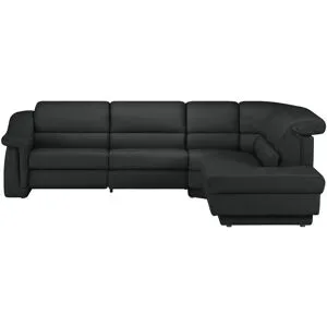 Himolla Ecksofa  1301 ¦ schwarz ¦ Maße (cm): B: 294 H: 86 T: 256.0