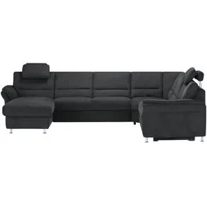 meinSofa Wohnlandschaft  Donald ¦ schwarz ¦ Maße (cm): B: 335 H: 89 T: 262.0