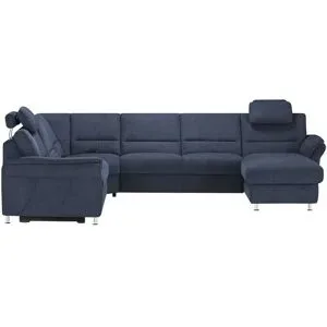 meinSofa Wohnlandschaft  Donald ¦ blau ¦ Maße (cm): B: 335 H: 89 T: 262.0