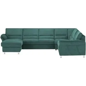 meinSofa Wohnlandschaft  Donald ¦ türkis/petrol ¦ Maße (cm): B: 335 H: 89 T: