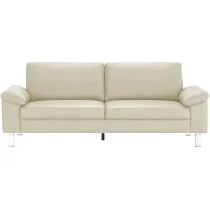 Höffner Einzelsofa aus Echtleder Bena ¦ beige ¦ Maße (cm): B: 228 H: 86 T: 97.0