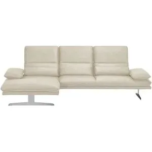 W.SCHILLIG Ecksofa aus Mikrofaser Broadway ¦ beige ¦ Maße (cm): B: 291 H: 94 T: