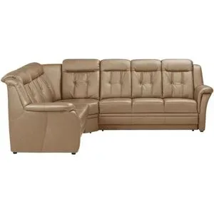Polstermöbel Oelsa Ecksofa Leder  Andorra ¦ braun ¦ Maße (cm): B: 272 H: 99 T: