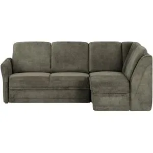 Polstermöbel Oelsa Ecksofa  Luna ¦ grün ¦ Maße (cm): B: 224 H: 91 T: 160.0