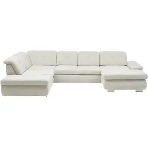 Lounge Collection Wohnlandschaft Flachgewebe  Affair ¦ creme ¦ Maße (cm): B: 371