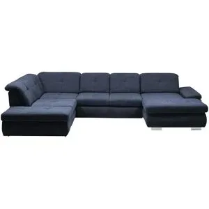 Lounge Collection Wohnlandschaft Flachgewebe  Affair ¦ blau ¦ Maße (cm): B: 371