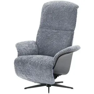 Nils Olsen Relaxsessel mit Schaffell  Frederik ¦ grau ¦ Maße (cm): B: 78 H: 113