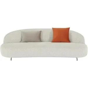Soho Sofa  3-sitzig  Ariane ¦ grau ¦ Maße (cm): B: 224 H: 80 T: 106.0
