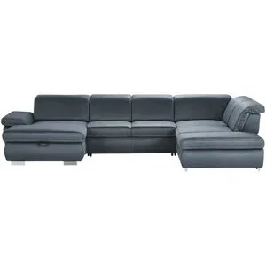 Lounge Collection Wohnlandschaft mit verschiedenen Funktionen Amanda ¦ blau ¦