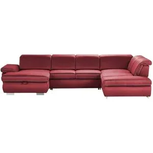 Lounge Collection Wohnlandschaft mit verschiedenen Funktionen Amanda ¦ rot ¦
