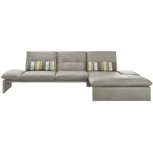 Koinor Leder-Ecksofa  Humfrey ¦ grau ¦ Maße (cm): B: 314 H: 93 T: 159.0