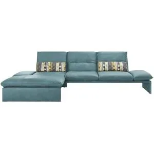 Koinor Leder-Ecksofa  Humfrey ¦ türkis/petrol ¦ Maße (cm): B: 314 H: 93 T: 159.0