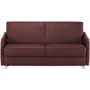 Höffner Schlafsofa  München ¦ rot ¦ Maße (cm): B: 177 H: 84 T: 100.0