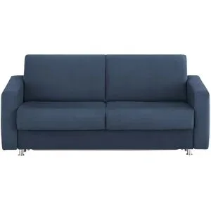 Höffner Schlafsofa aus Mikrofaser München ¦ blau