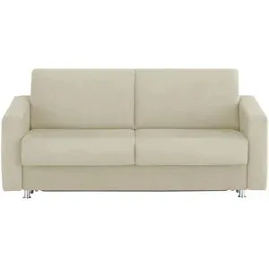 Höffner Schlafsofa aus Mikrofaser München ¦ beige