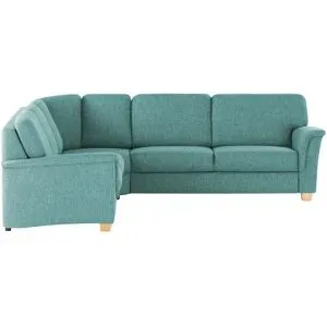 smart Ecksofa  Valencia ¦ türkis/petrol ¦ Maße (cm): B: 242 H: 90 T: 272.0